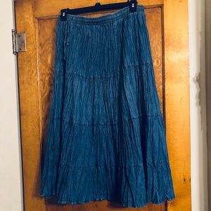 Alfred Dunner Denim prairie skirt
